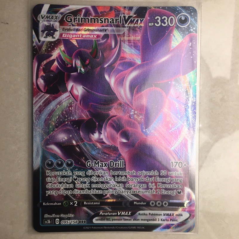 Kartu Pokemon,Grimmsnarl VMAX RRR