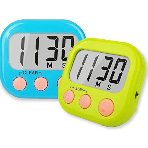 Digital Kitchen Timer Masak Magnet JAM ALARM STOPWATCH Dapur Masak