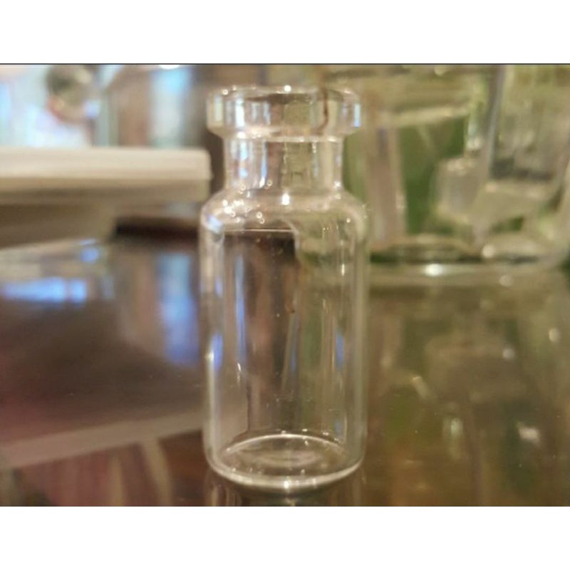 BOTOL KACA KOSONG TESTER VIAL PARFUM 3 ML TUTUP JARUM 1 PCS