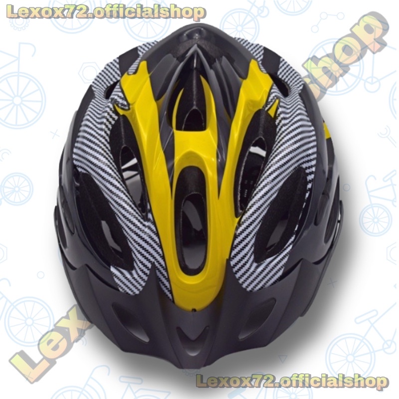 Paket Helm sepeda isi 4 item perlengkapan bersepeda _ free extra packing dus ( dijamin aman )