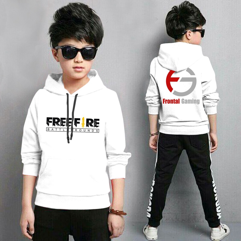 Hoodie Anak Frontal Gaming Anak Gaming Bahan Fleece Tebal /Jaket Anak Laki Laki/Jaket Anak Terbaru/4-11 TAHUN(FLAVA_STORE)