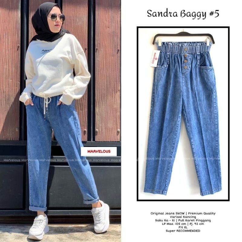 (TERBARU) Yoggie Pants Jeans //baggy jeans kekinian