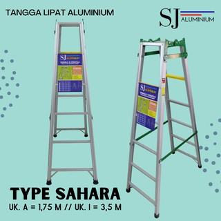 Tangga Lipat Aluminium Ladder Sahara Hijau 1,75 M / 1,75 Meter / 175 CM