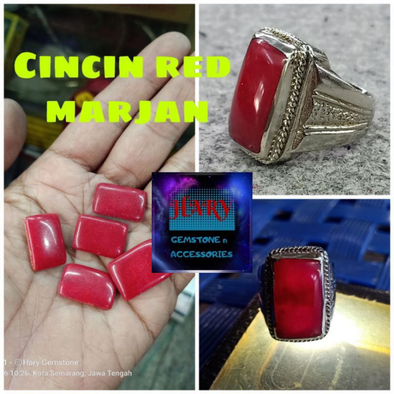 Cincin red marjan
