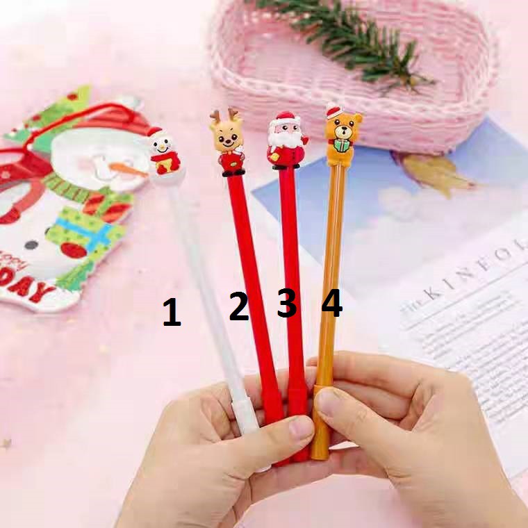 

PULPEN KARAKTER SANTA CLAUS PENA POHON PEN NATAL GEL TINTA MURAH UNIK LUCU READY STOCK