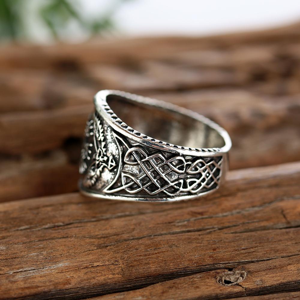 Cincin Band Nanas Fashion Hip Hop Eagle Compass Gothic Viking Celtic Vintage Nordic