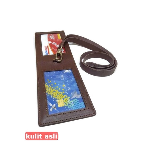 

iD card holder kulit asli - name tag kulit asli - name tag holder kulit asli e