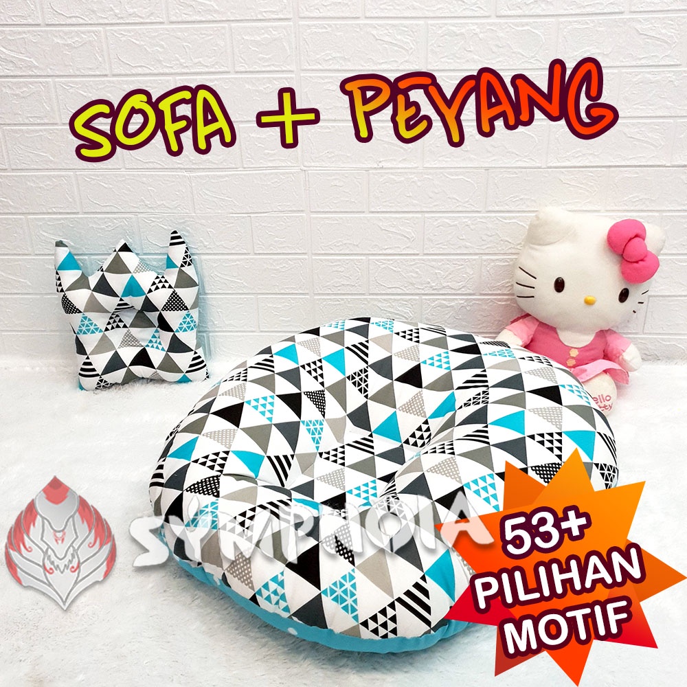 Sofa Bayi Plus Bantal Bayi (Bantal Peyang) / Tempat Tidur Bayi Plus Bantal Peyang