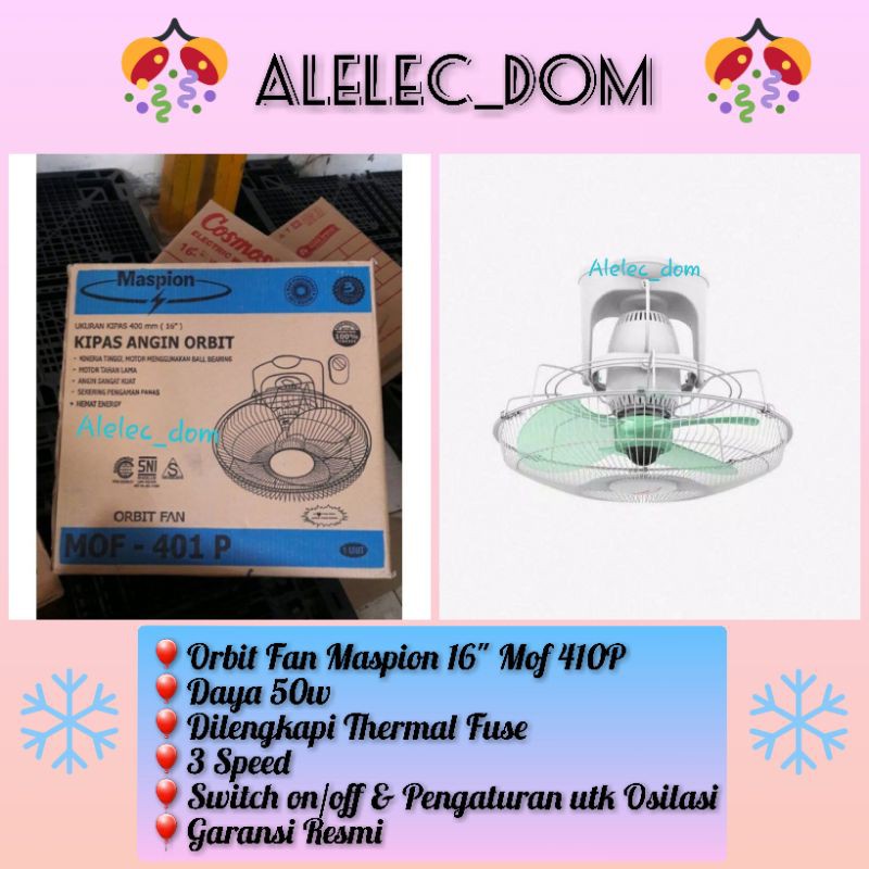 Orbit Fan Maspion 16" / Auto Fan Maspion 16" 401 P
