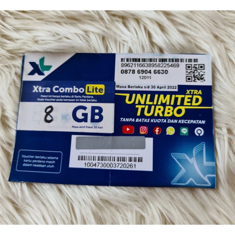 perdana kuota xl 2gb,3gb,8gb, flek s 4 gb