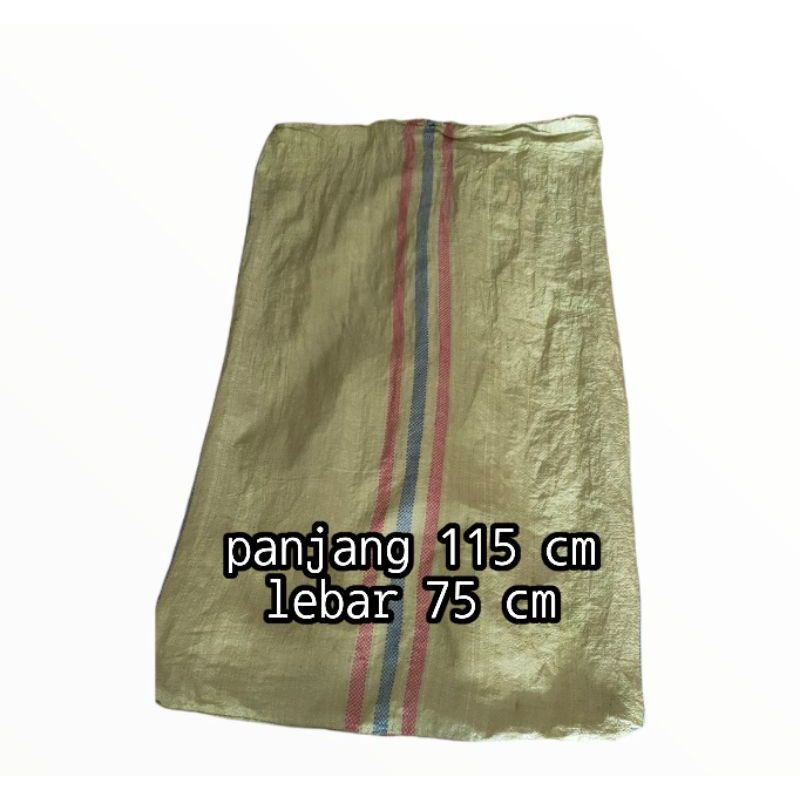 KARUNG PLASTIK UKURAN 75 x 115 cm masih mulus (bekas)