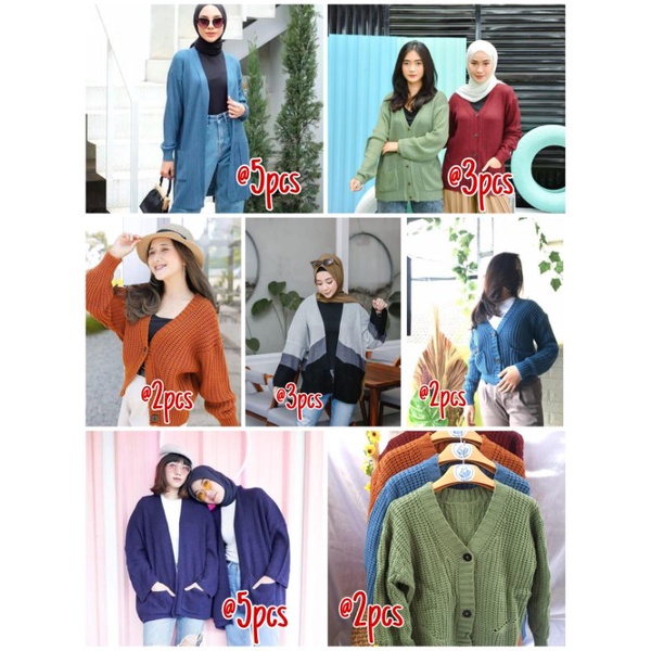 PAKET USAHA CARDIGAN RAJUT (CUSTOM LINK)