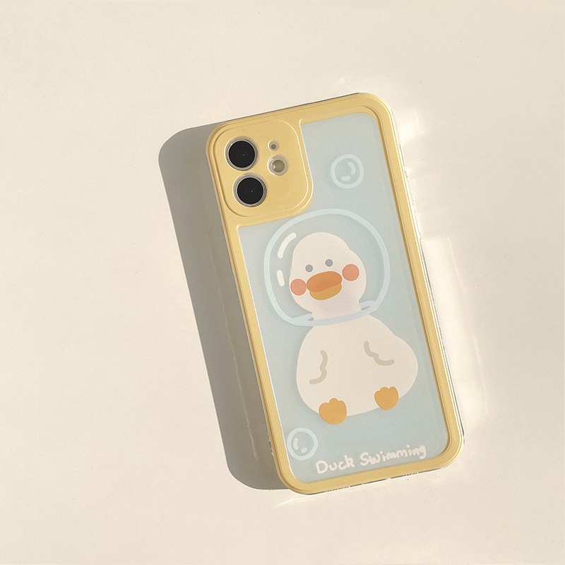 IPHONE Iphone6 7 8 PLUS X XR XS 11 12 13 14 MINI PRO MAX Huawei Honor Renang Bebek Silicon Case