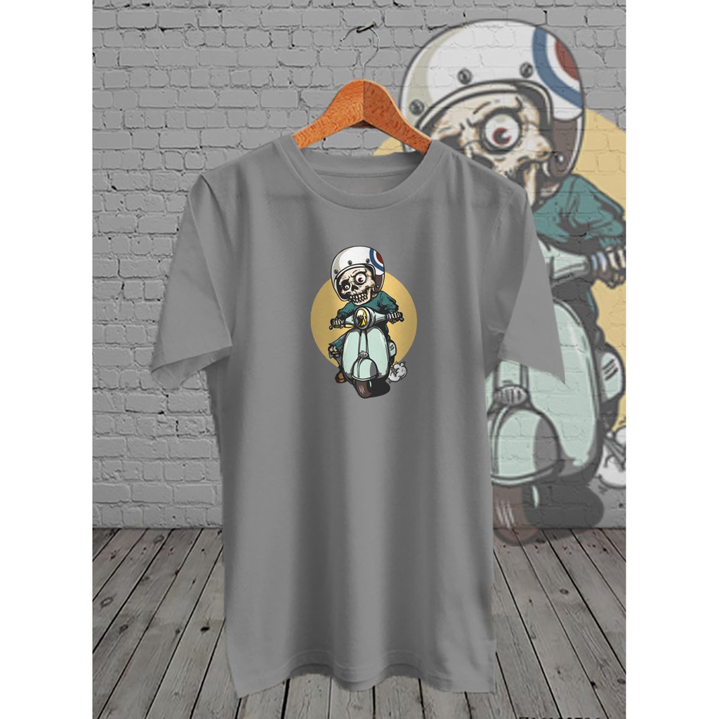 KAOS DISTRO DIGITAL PRINT VESPA TENGKORAK