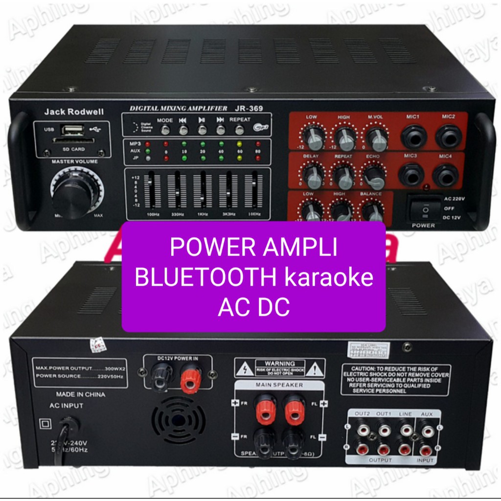 original ampli bluetooth Power Amplifier bluetoot Equalizer mixer bluetot karaoke blutut mixing USB
