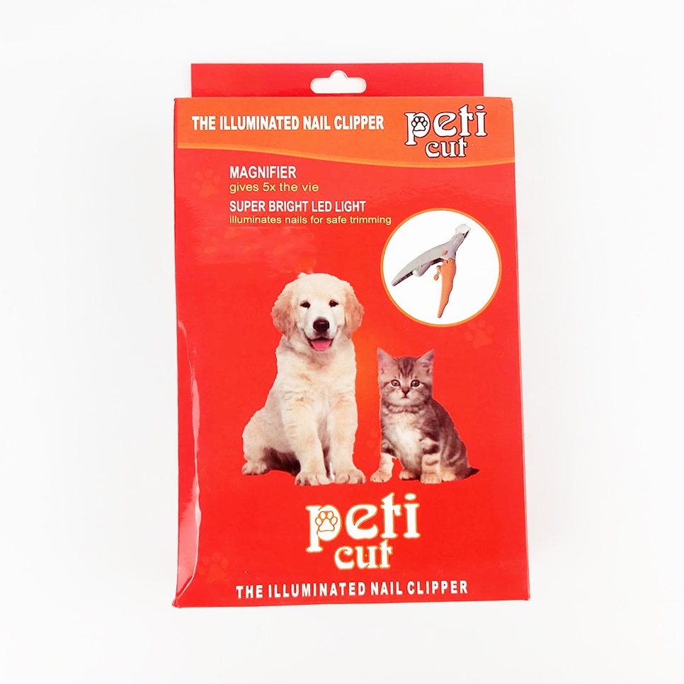 Gunting Kuku Hewan Anjing Kucing Lampu LED Pet Nail Claw Clipper Y333