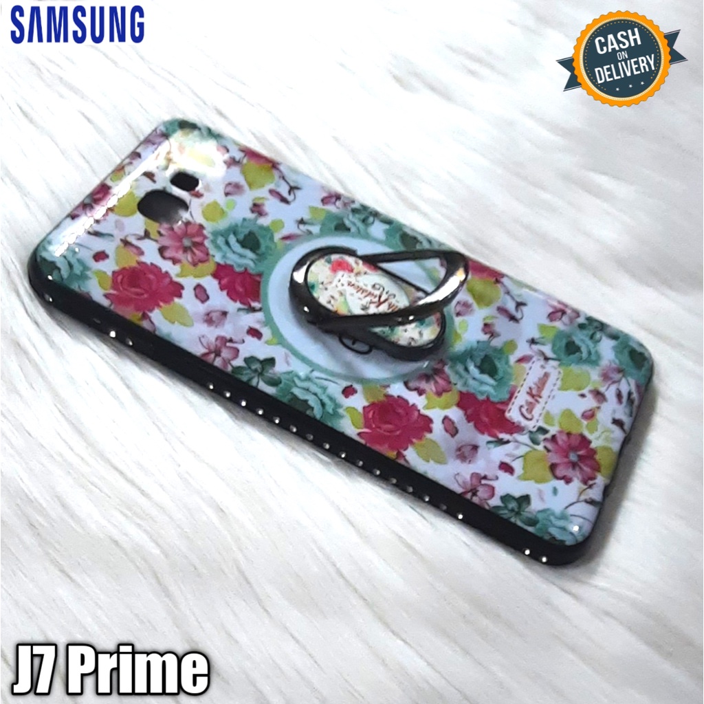 case ring motif bunga for samsung J7 prime