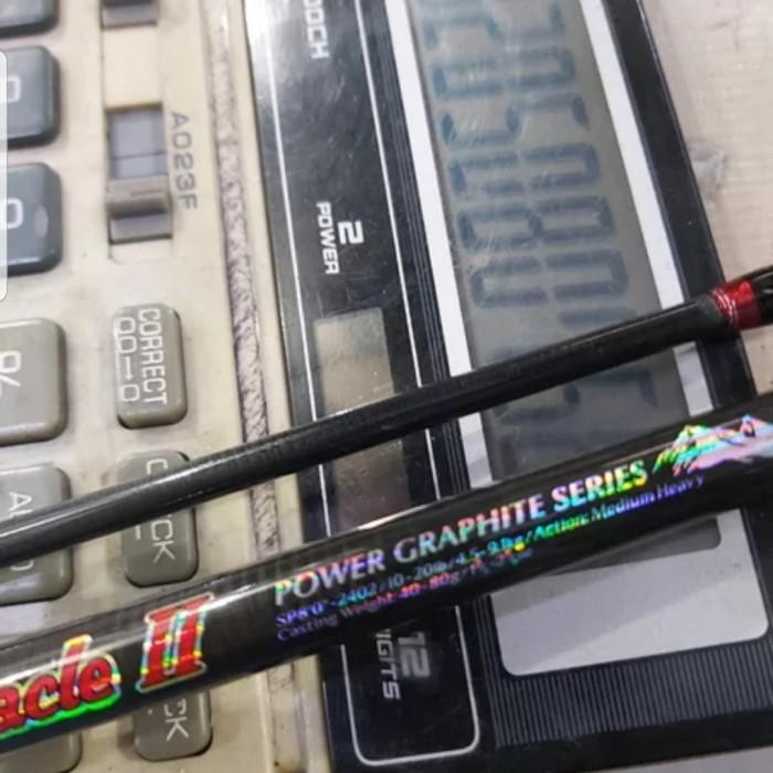 alat pancing mantul habis joran pioneer pinnacle II 802 joran carbon fuji