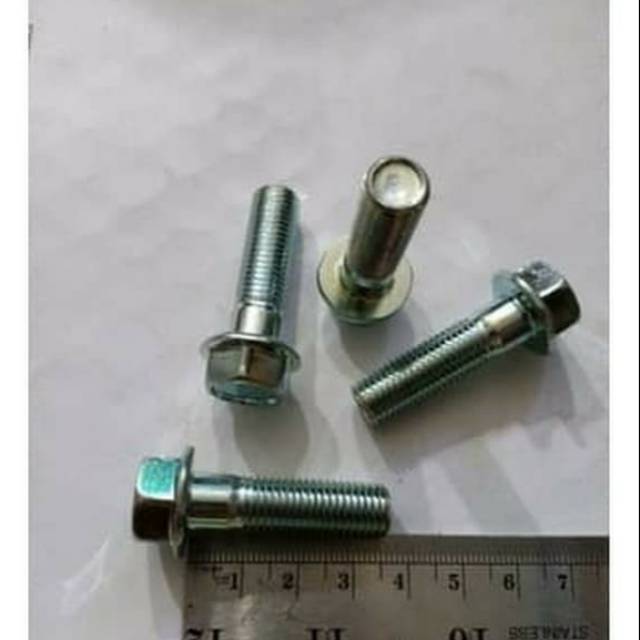 Baut Topi / Flange Bolt 14/10mm × 4cm Kunci 14
