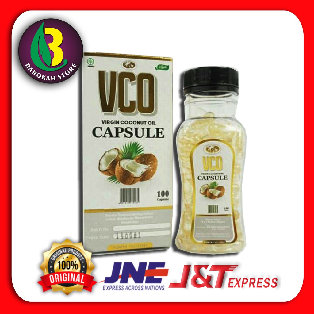 VCO KAPSUL / KAPSUL VCO ISI 100 / VCO CAPSULE / KAPSUL VCO VIRGIN COCONUT OIL / VCO KAPSUL OIL