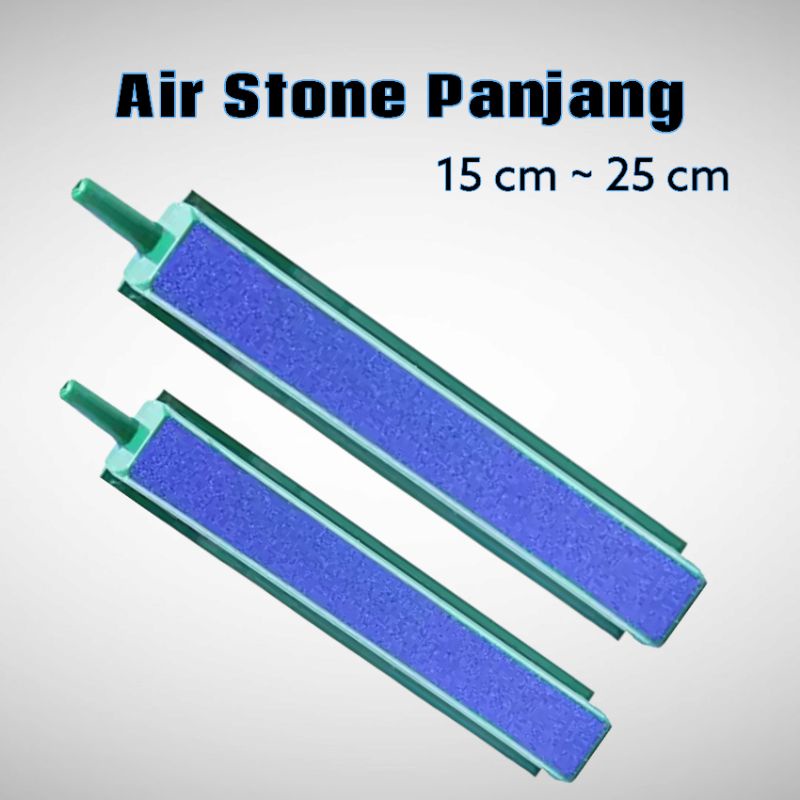 Batu Air Stone Gelembung Udara Panjang 15cm - 25cm Aquarium