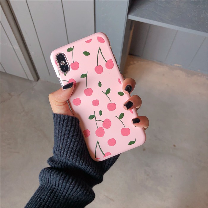 CHERRY Printing Softcase Printing Oppo neo7 f1s a1k a7 a5s f9 vivo v9 y83 y71 y53 redmi 4a 7a 6a 4x