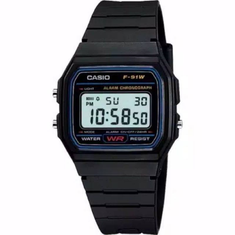 Terima Cod)Jam Tangan Pria/Wanita Casio F91W Digital (Dikirim Dari Jakarta)