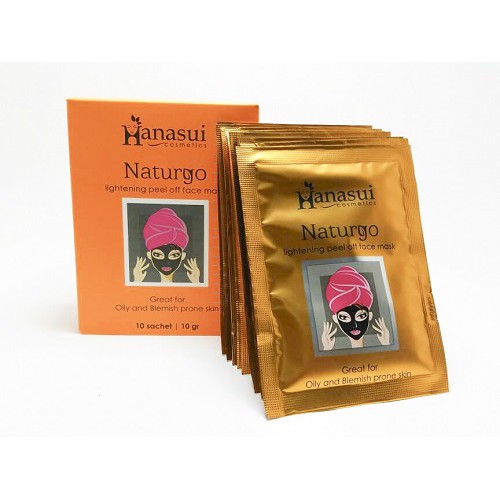 Hanasui Naturgo | Hanasui Gold Mask Box isi 10s ORIGINAL-BPOM