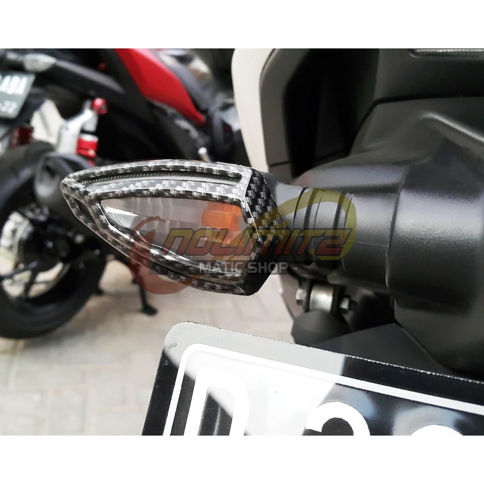 Cover Tutup Lampu Sein Belakang NEMO Carbon Yamaha Aerox 155