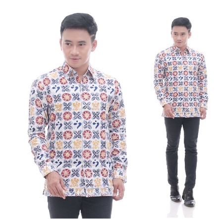 Kemeja Blouse batik cap motif Bangga Kencana seragam Kantor BKKBN