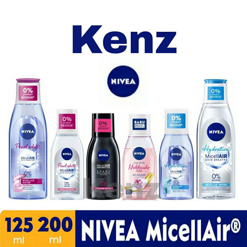 Nivea Micellar Water MicellAir Pearl White | Hydration | Black Expert