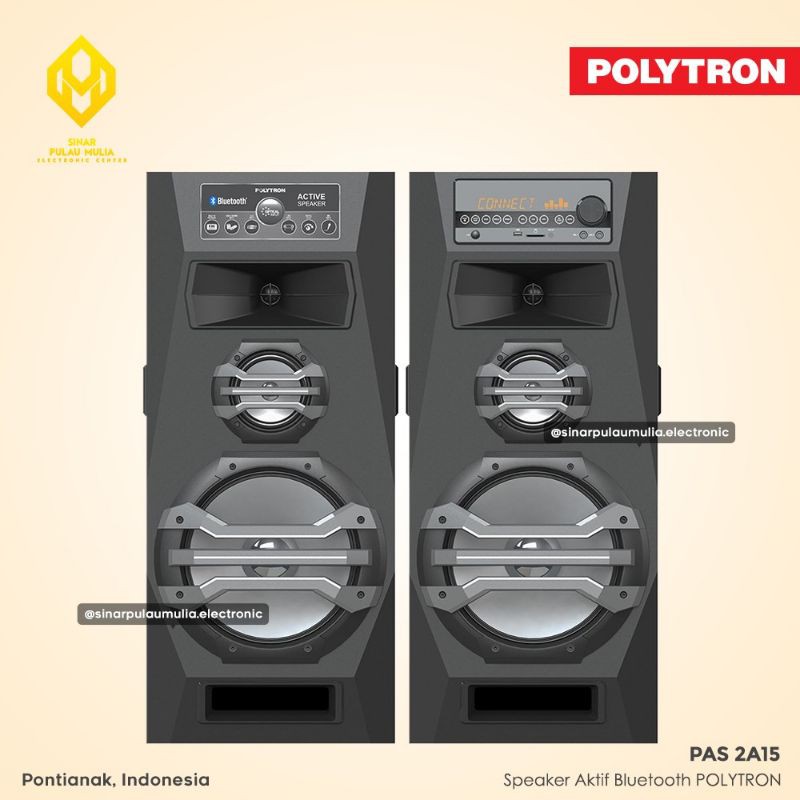 Polytron Speaker Aktif XBR Woofer Bluetooth USB Karaoke - PAS 2A15 / PAS2A15