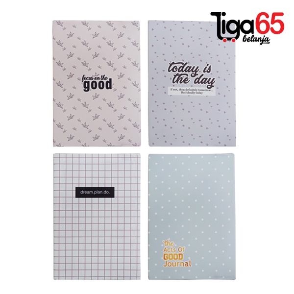 365 Cover Book #40687 B5 Note Book Cover Kulit Jeruk Buku Tulis Sekolah Dairy (0003 L) 66 Lembar