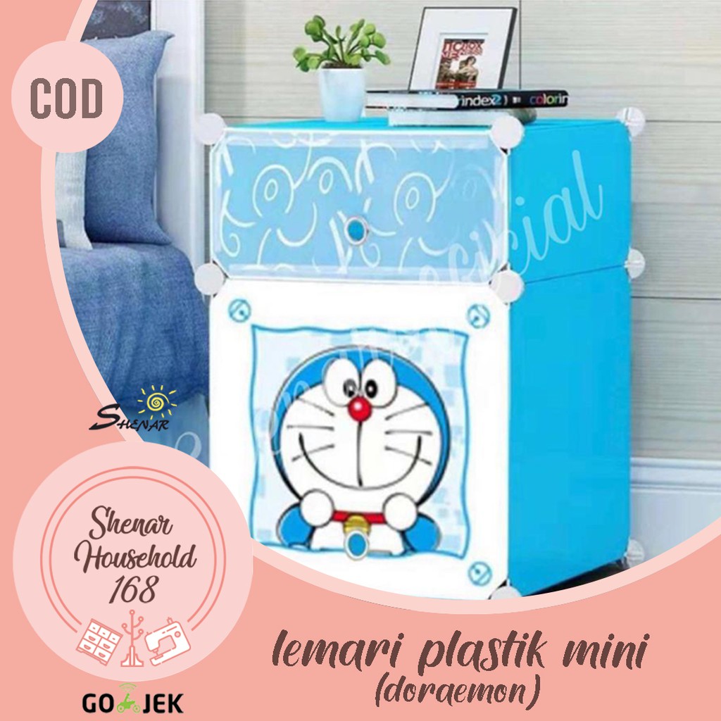 LEMARI MINI KARAKTER/LEMARI ANAK/PLASTIK/LEMARI /RAK SUSUN/LEMARI 2 PINTU,SHENARHOUSEHOLD