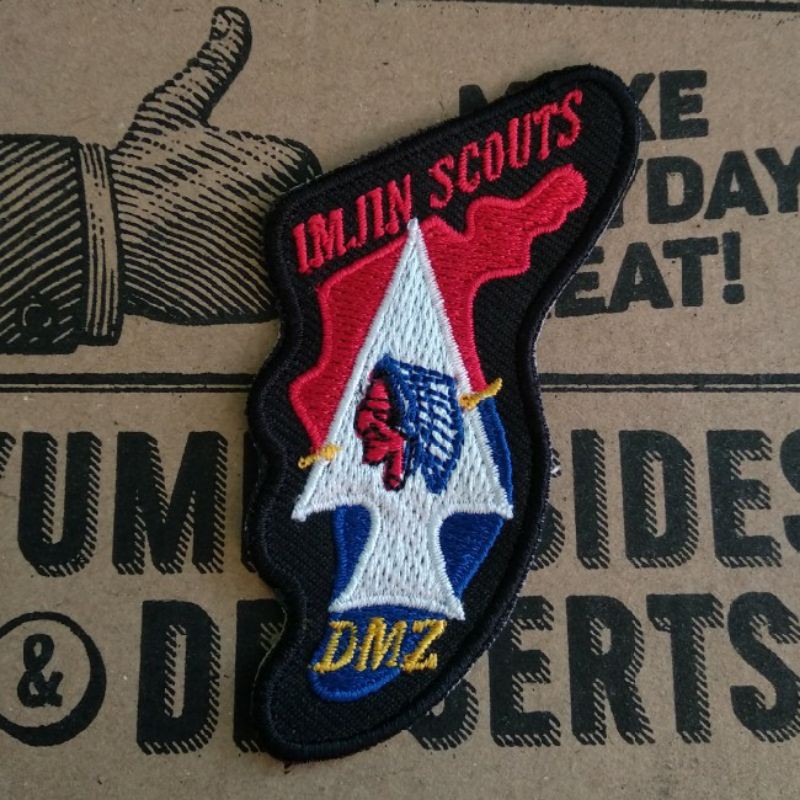 Bordir IMJIN SCOUTS Untuk Saku Emblem Patch 2nd Infantry Indian Head Division USA Army Amerika Akses