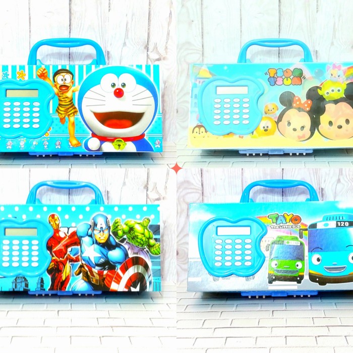 

Terlaris Kotak Pensil Anak Susun Kunci Kode Ada Kalkulator Motif Karakter Trendi