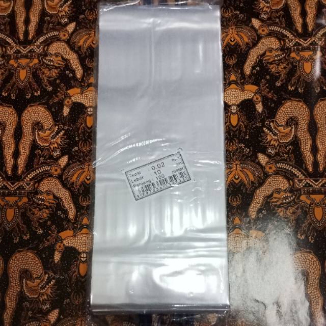 

Plastik rol bening 0.02x10cm panjang 100 meter