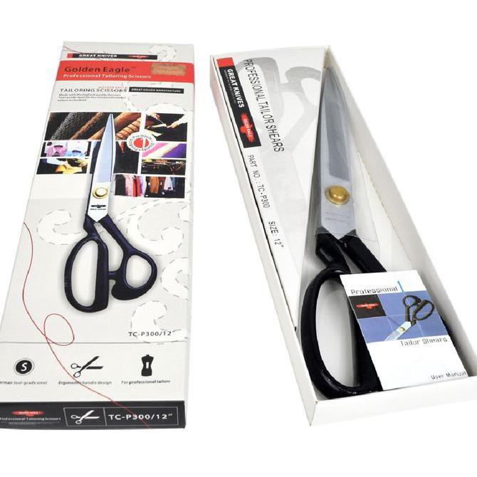 

BARU! Gunting Potong Bahan Kain Professional Golden Eagle 12 inch TC-P300-A