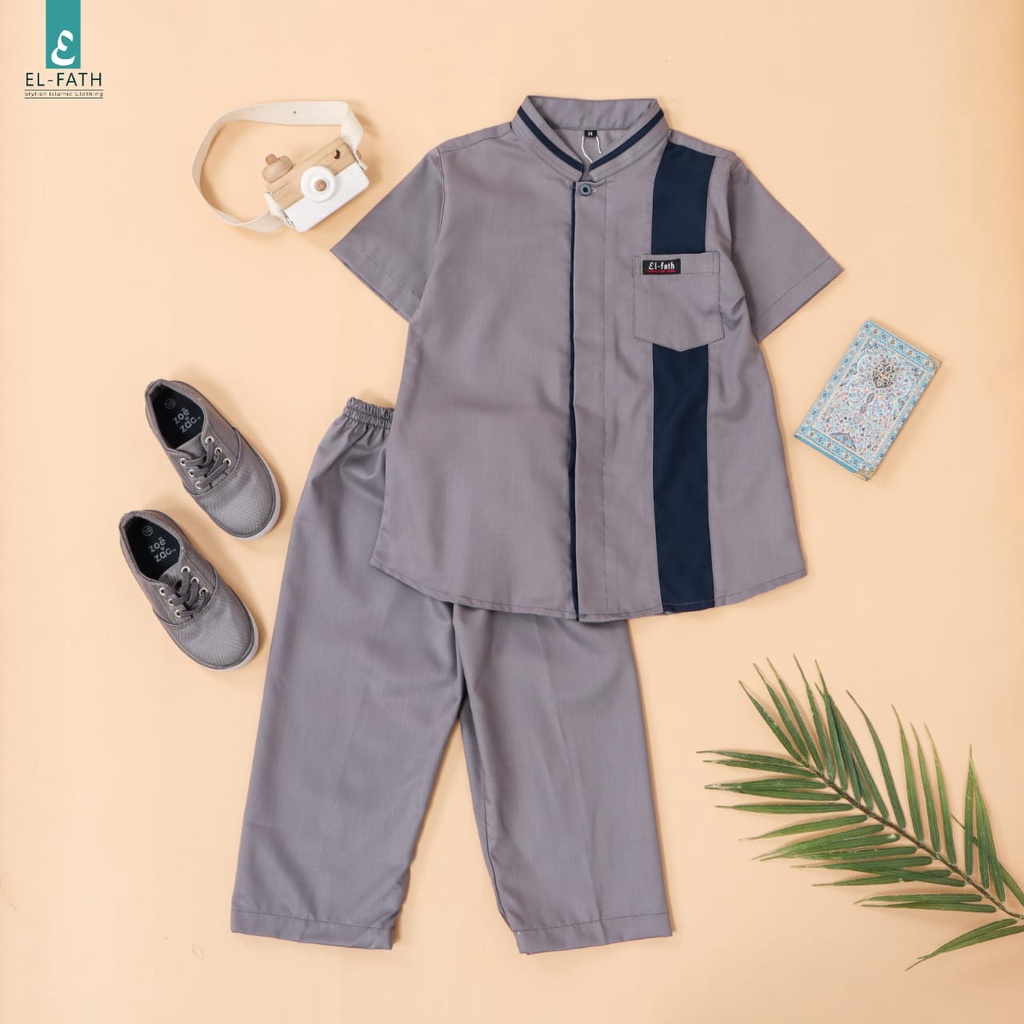 KOKO ANAK AL BARRA AL QORNI KATUN MADINAH BY EL FATH KOKO ANAK LAKI LAKI SET SETELAN CELANA FASHION MUSLIM ANAK LAKI LAKI KOKO NGAJI