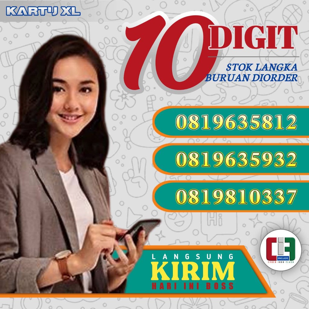 LANGKA KARTU PERDANA XL SERI 10 DIGIT BURUAN STOK MENIPIS GAES