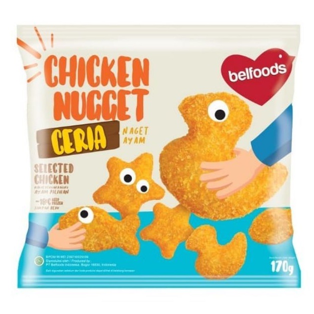 

Belfoods Nugget Ceria 170gram / Naget Karakter
