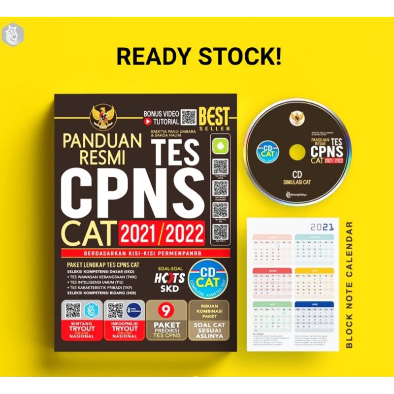 BUKU CPNS TERBARU! PANDUAN RESMI TES CPNS CAT 2021/2022 ...