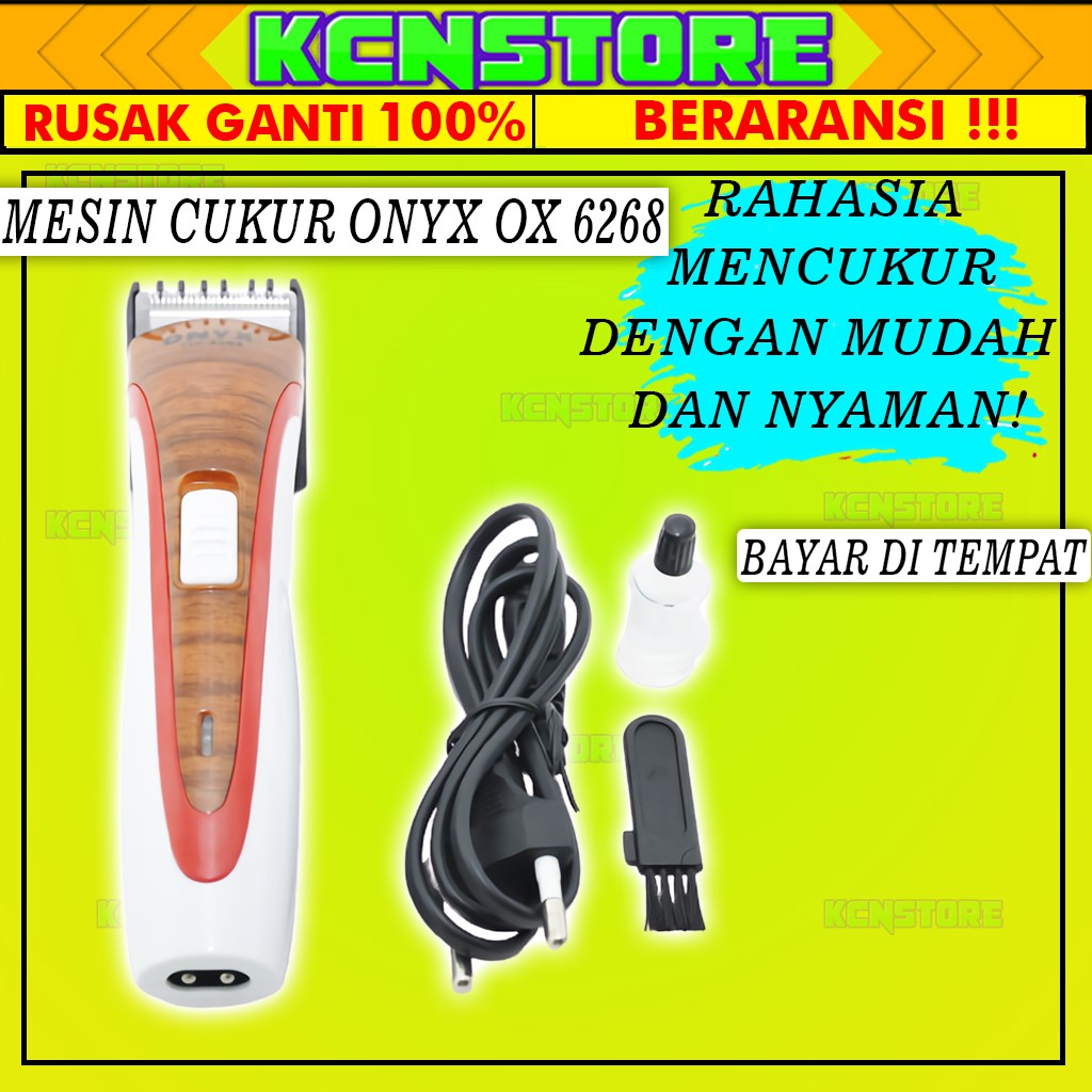 ALAT CUKUR RAMBUT ELEKTRIK ONYX 6268 CLIPPER SHAVER POTONG RAMBUT ELEKTRIK PENCUKUR RAMBUT ELEKTRIK