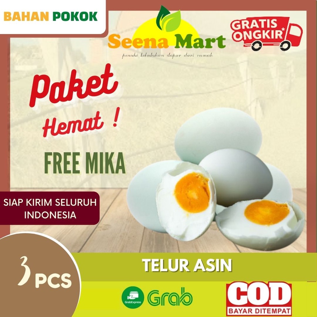 

Telur Endog Bebek Asin Matang Paket 3 pcs