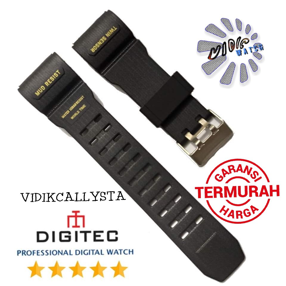 Digitec 2102 Strap Tali jam Digitec dg-2102 dg2102 Digitec DG-2102T Black