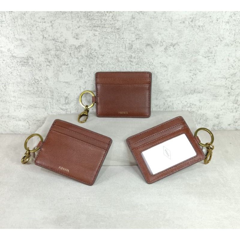 Dompet Kartu FossilOriginal Sofia Card Case Medium Brown SWL2673210
