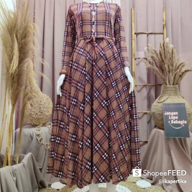 Gamis jersey klok 4 meter