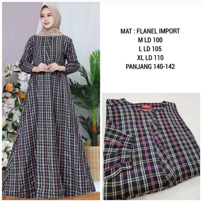 gamis import|gamis flanel|gamis casual