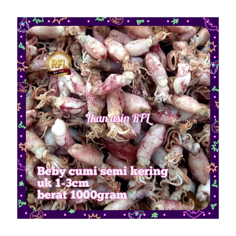 

ikan asin / cumi asin / beby cumi rebus semi kering 1000 gram