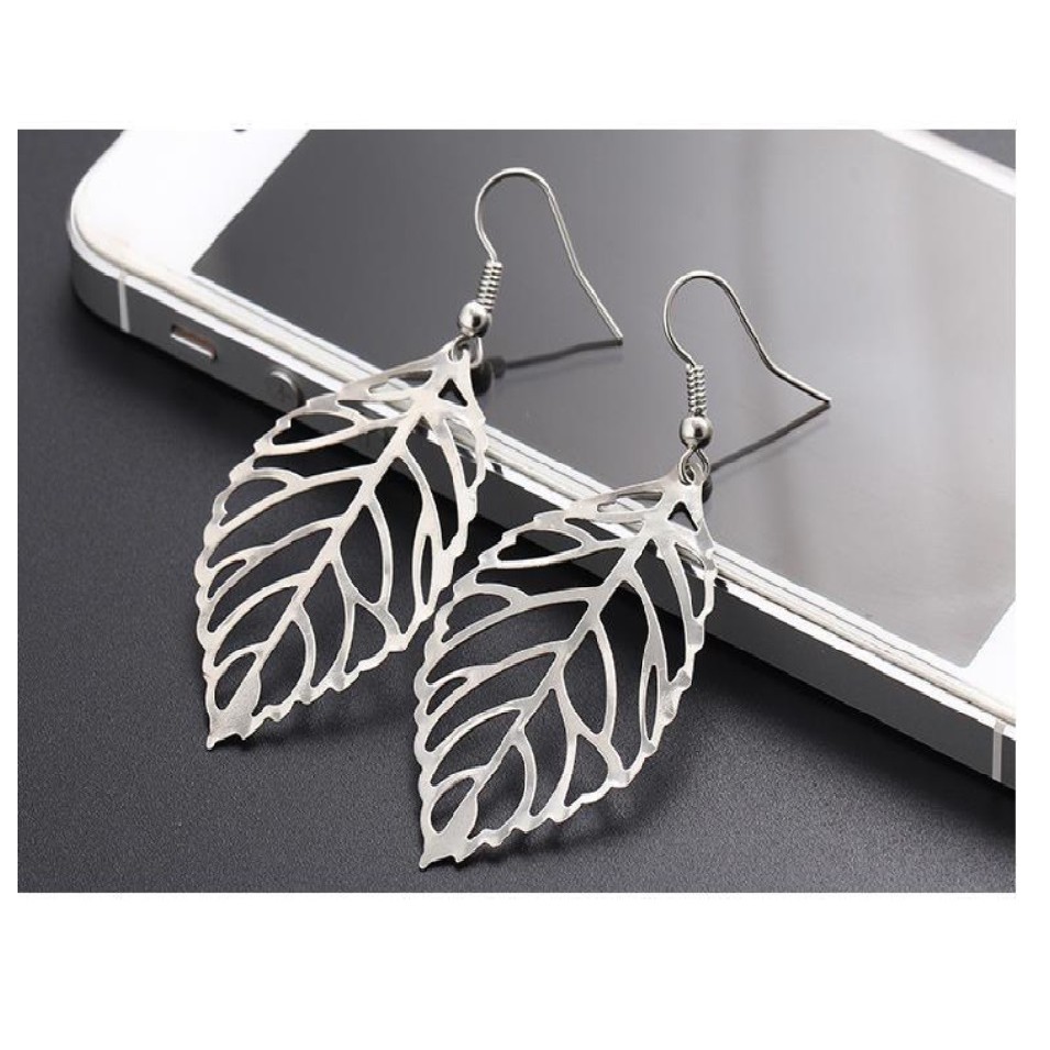 Anting Wanita Gantung B33 Big DAUN Women Hook Earrings Giwang Cantel Cewe Gaya Korea Fashion Earring